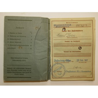 Wehrpaß issued to Emil Zorn, no service.. Espenlaub militaria